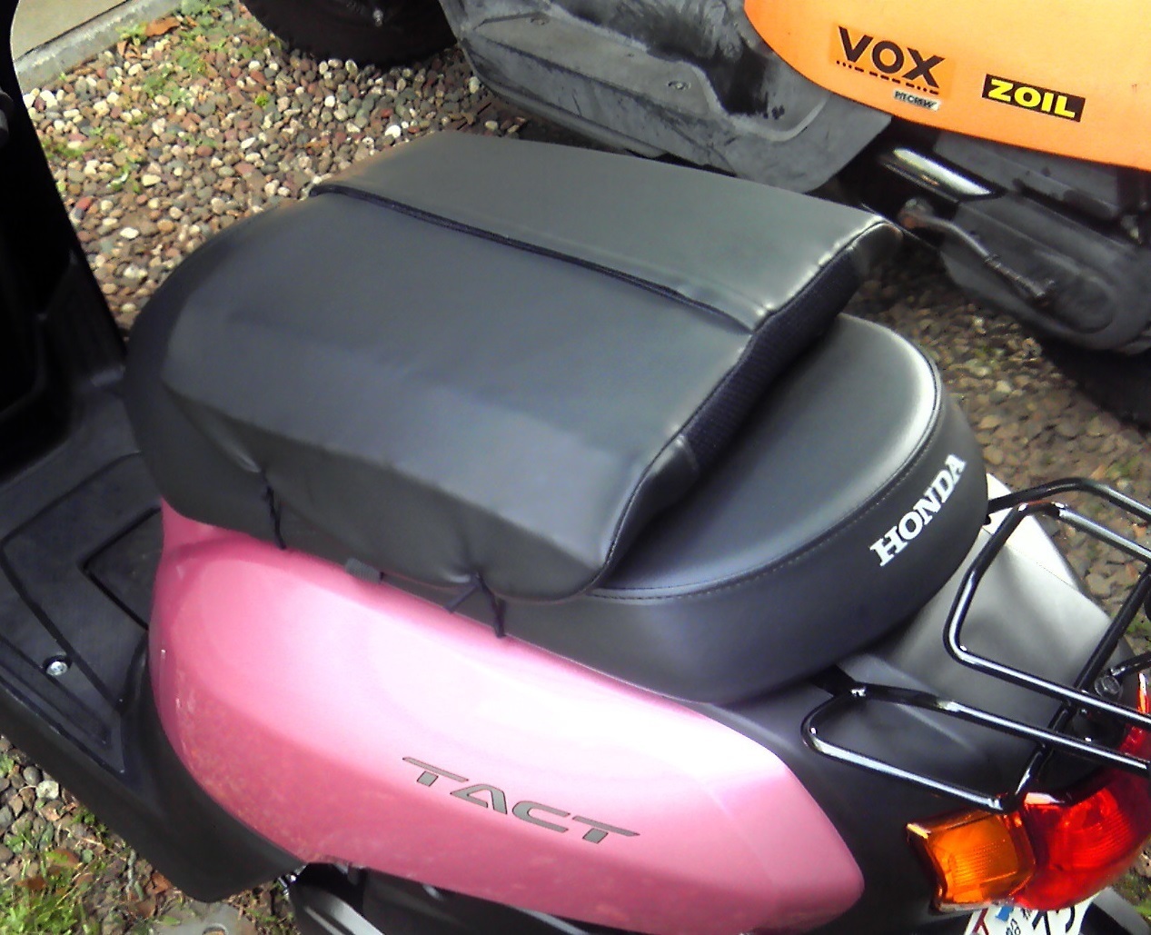 HONDA TACT ベーシック バイクメンテDIY シートオプション製作: KEN