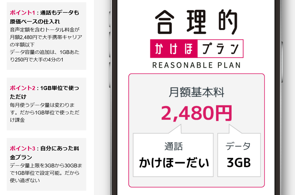 音声通話「かけ放題」ならb-mobileがベストだ！